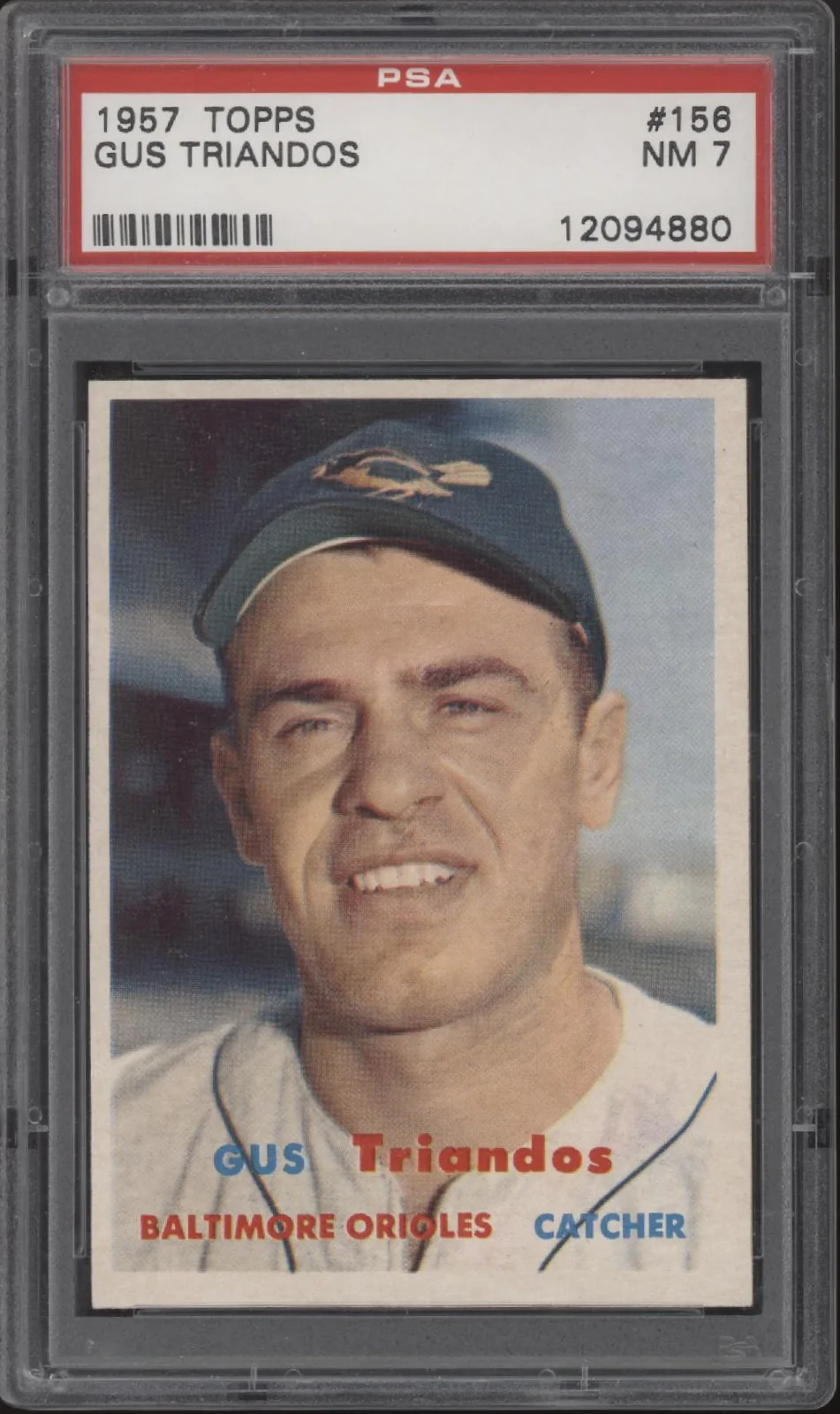 Gus Triandos 1957 Topps #156 PSA 7