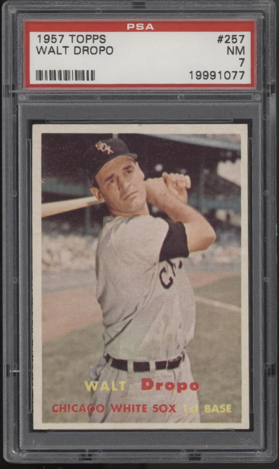 Walt Dropo 1957 Topps #257 PSA 7