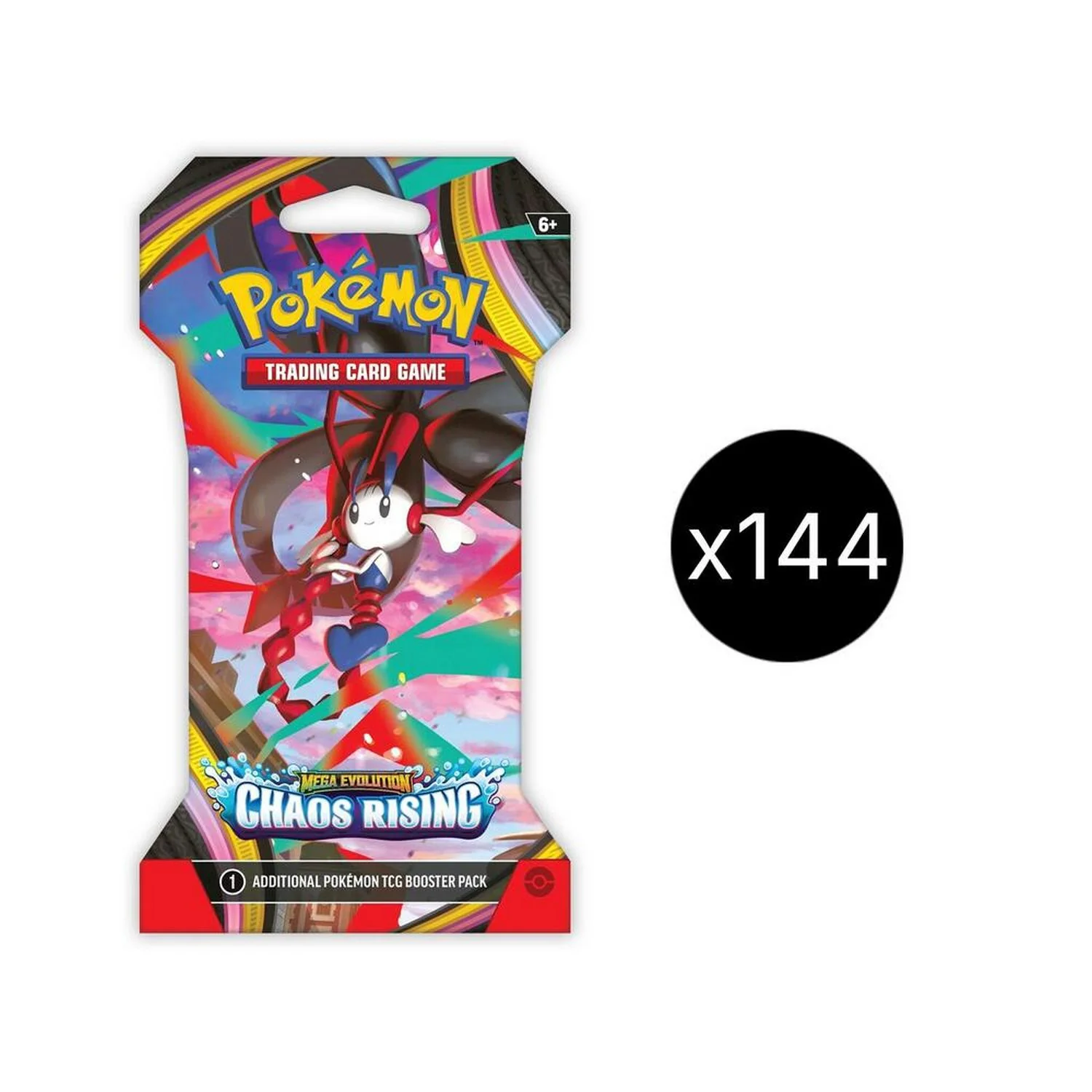 Pokemon: Mega Evolution Chaos Rising Sleeved Blister Case 144ct (ME04)