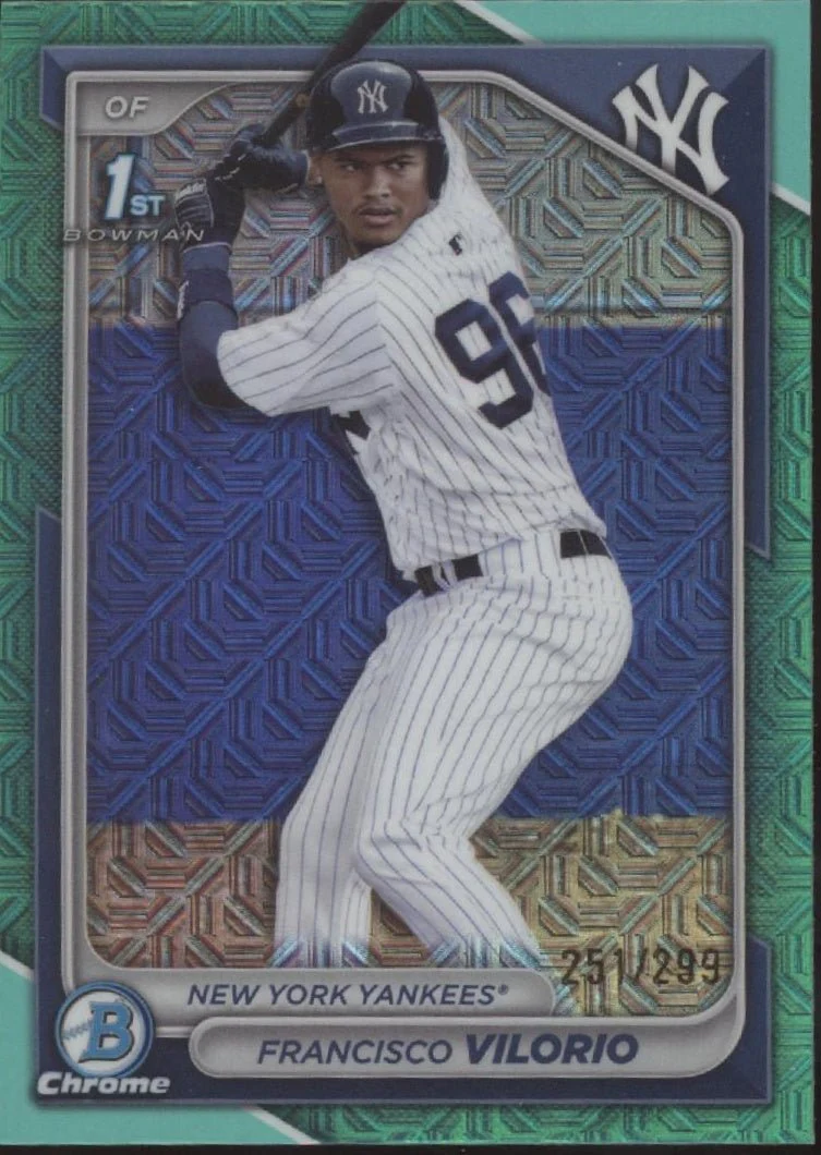 Francisco Vilorio 2024 Bowman Chrome Green Mojo Refractor 251/299 #BCP-169