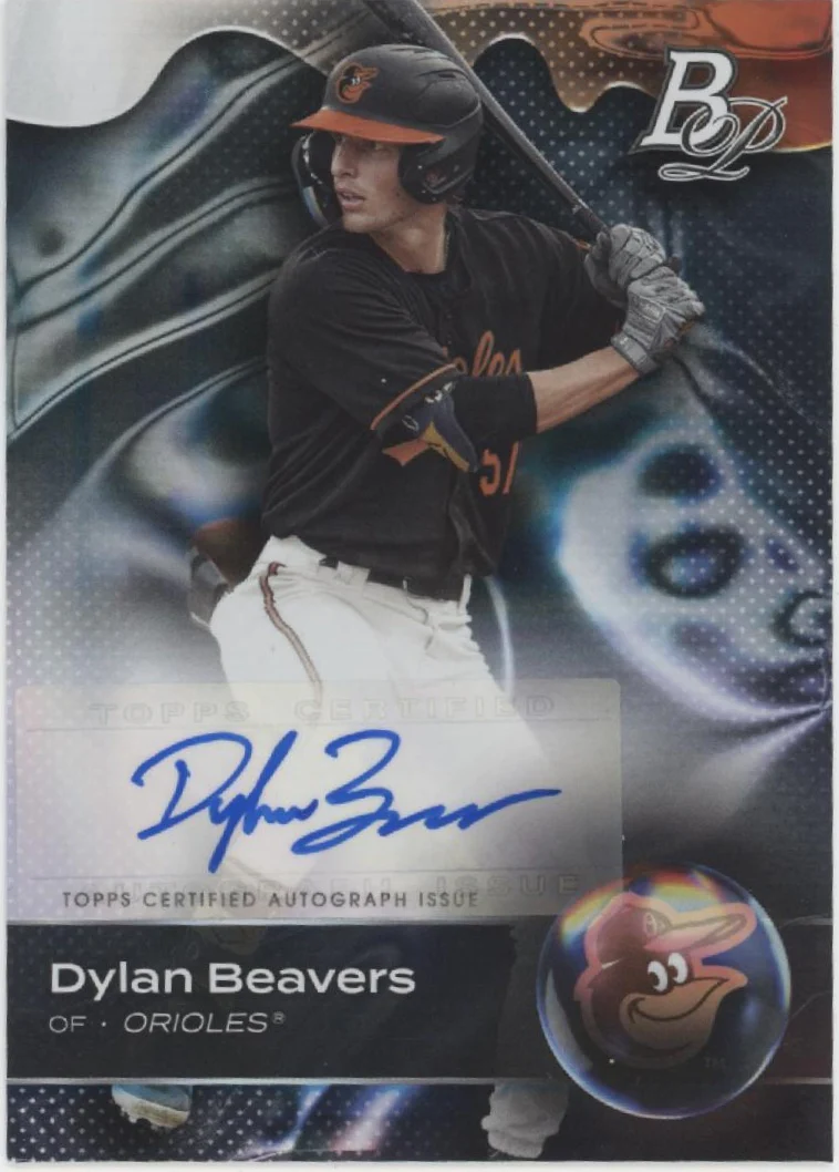 Dylan Beavers 2023 Bowman Platinum Auto #TOP-82