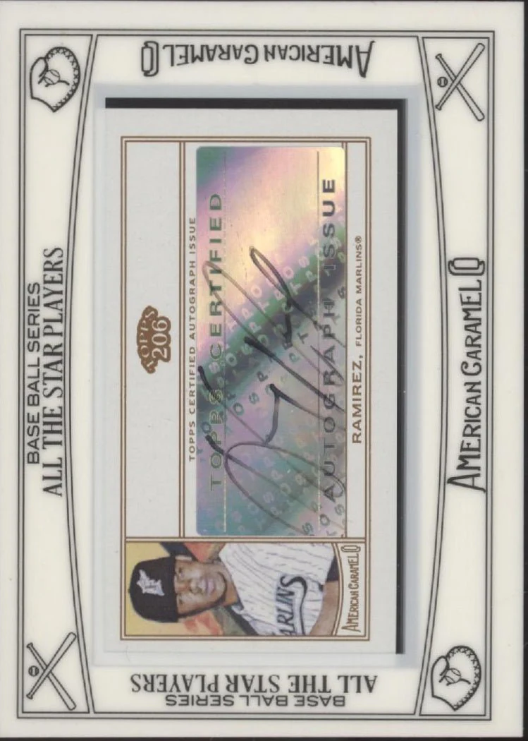 Hanley Ramirez 2010 Topps T-206 Mini Framed Auto #ACA-HR