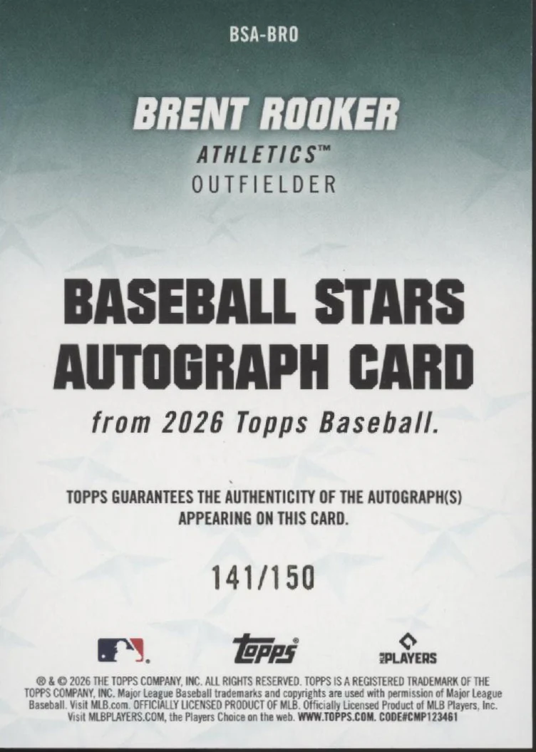 2441-brent-rooker-2026-topps-stars-auto-141-150-bsa-bro-2.webp Brent Rooker 2026 Topps Stars Auto 141/150 #BSA-BRO