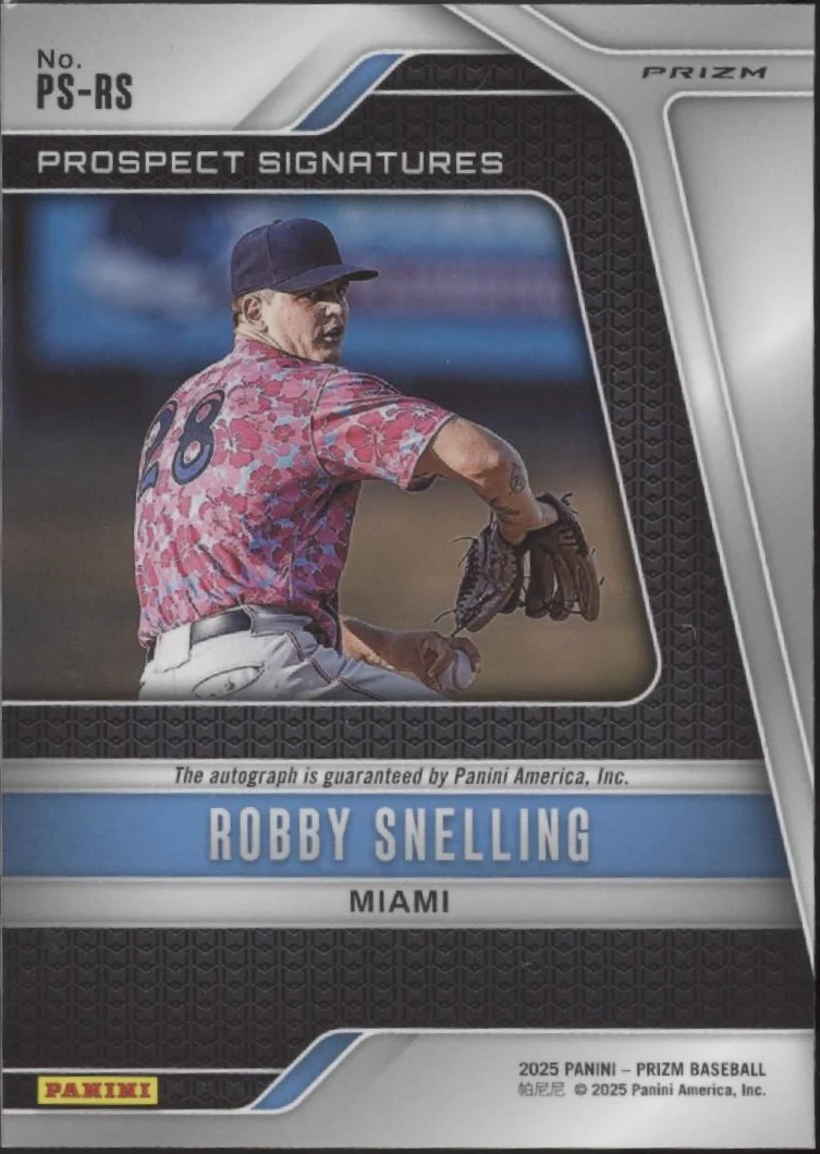 2451-robby-snelling-2025-panini-prizm-prospects-signatures-prizm-auto-ps-rs-2.webp Robby Snelling 2025 Panini Prizm Prospects Signatures Prizm Auto #PS-RS