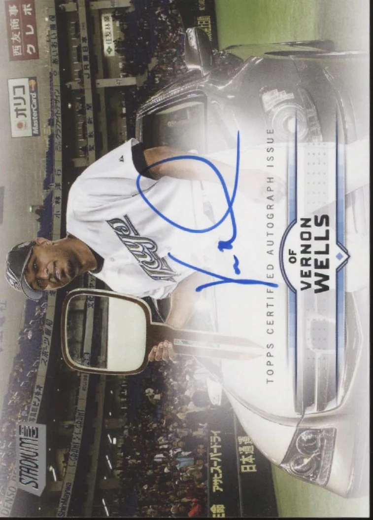 Vernon Wells 2025 Topps Stadium Club Auto #SCBA-VW
