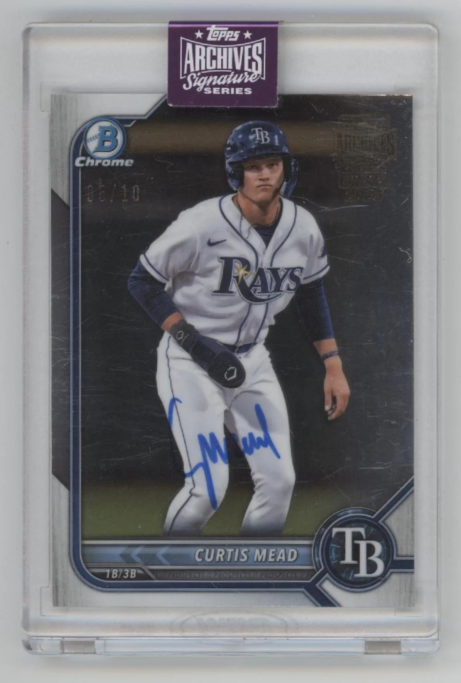 Curtis Mead 2025 Topps Archives Signature Series Auto 05/10 #BDC-38