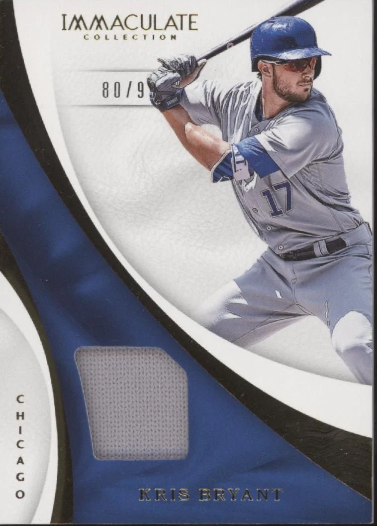 Kris Bryant 2017 Panini Immaculate Collection Swatch 80/99 #S-KB