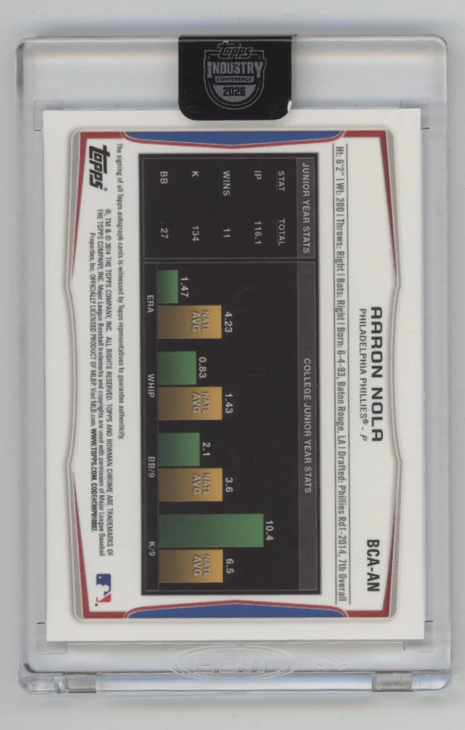 2469-aaron-nola-2026-topps-industry-bowman-chrome-refractor-auto-bca-an-2.webp Aaron Nola 2026 Topps Industry Bowman Chrome Refractor Auto #BCA-AN