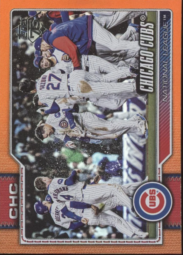 Chicago Cubs 2026 Topps Series 1 Orange Holo 12/25 #320