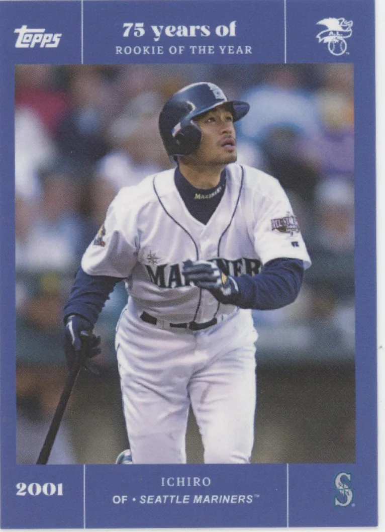 Ichiro Suzuki 2002 Topps 75 Years of Rookie of the Year 22/25 #34
