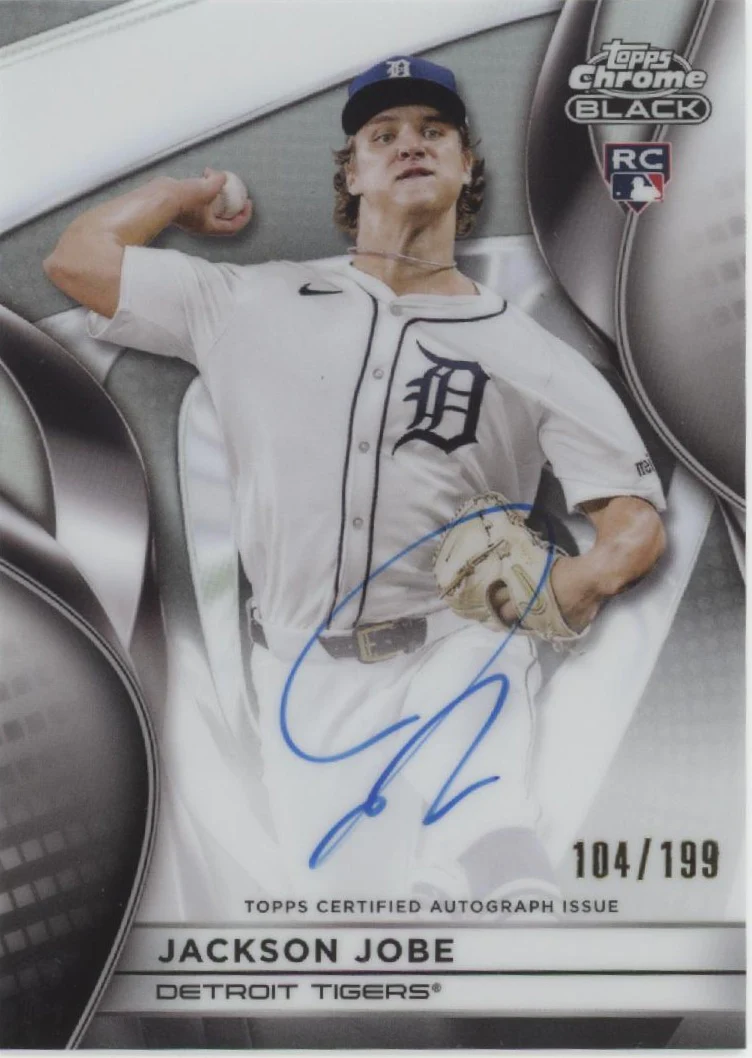 Jackson Jobe 2025 Topps Chrome Black Refactor RC Auto 104/199 #CBA-JJB