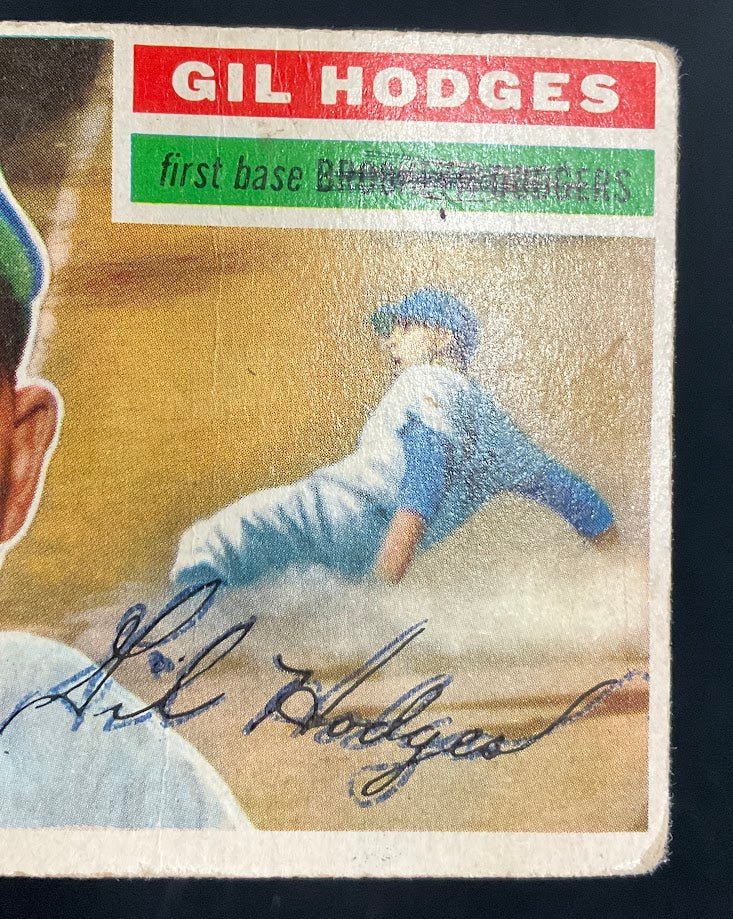 Gil Hodges 1956 Topps #145 Brooklyn Dodgers VG