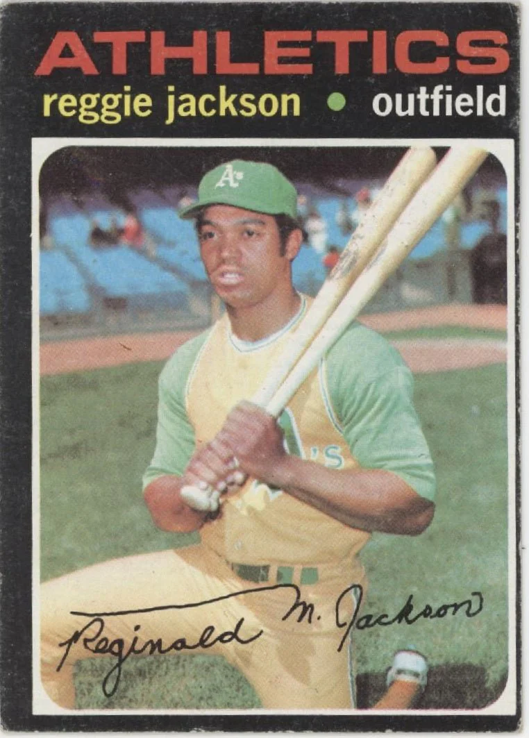 Reggie Jackson 1971 Topps #20 Oakland Athletics VG