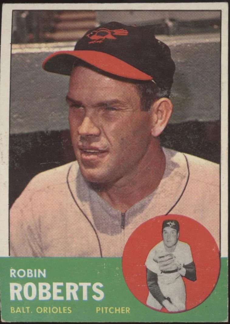 Robin Roberts 1963 Topps #125 Baltimore Orioles VG