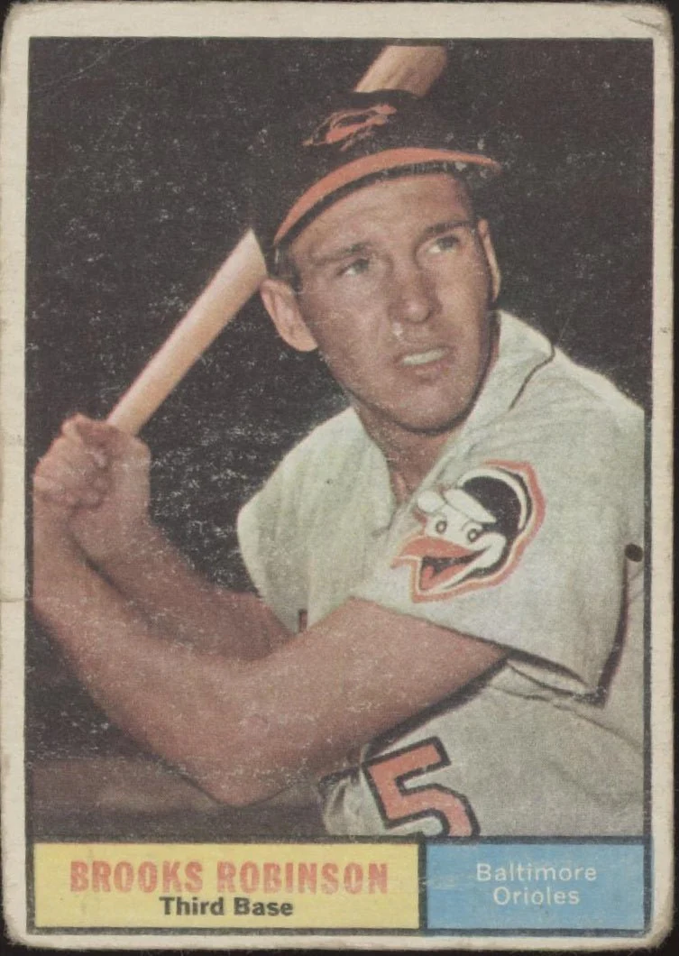 278-brooks-robinson-1961-topps-10-baltimore-orioles-pr-1.webp Brooks Robinson 1961 Topps #10 Baltimore Orioles PR