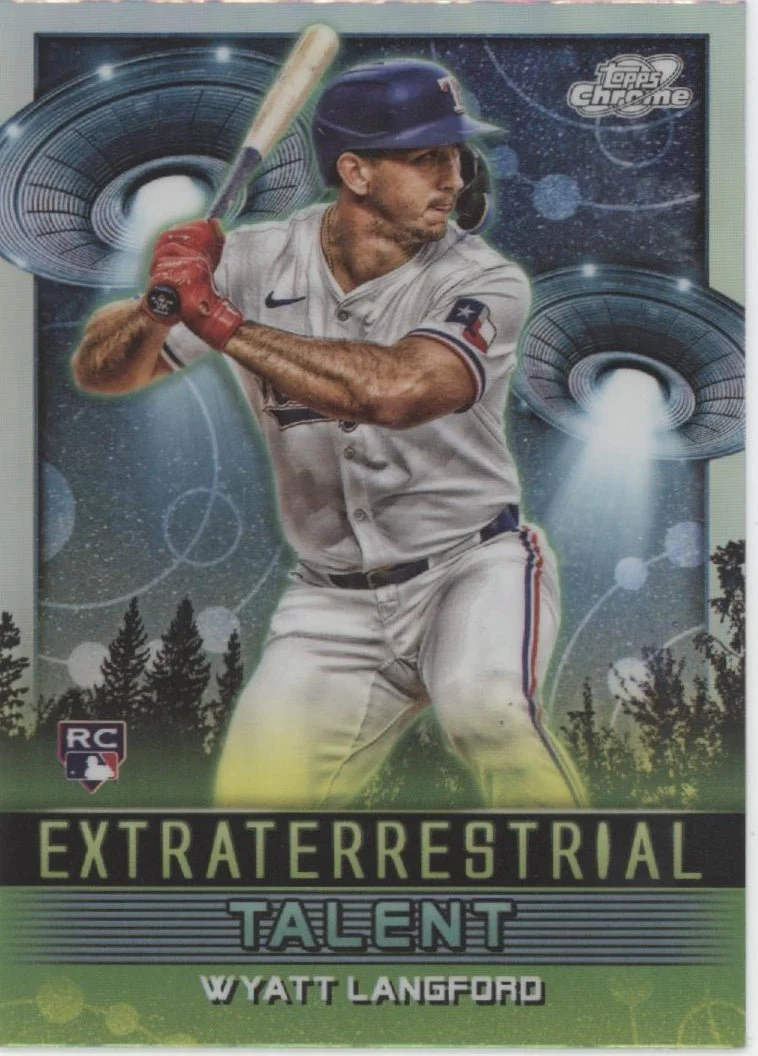 Wyatt Langford 2024 Topps Cosmic Chrome Extraterrestrial Talent Refractor RC #16