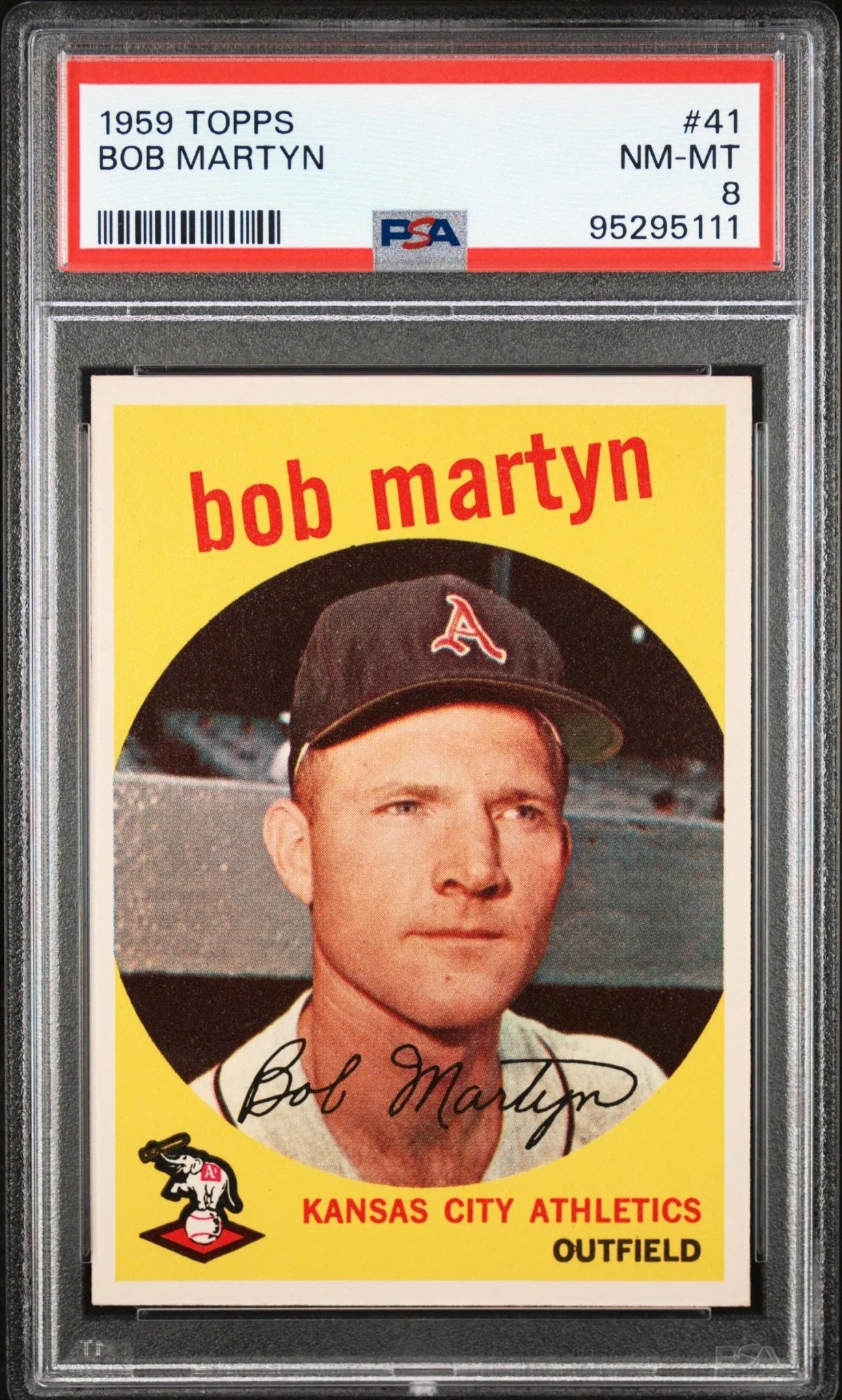 Bob Martyn 1959 Topps #41 PSA 8