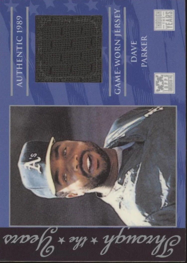 Dave Parker 2002 Topps American Pie Through the Years Swatch #TTY-DP