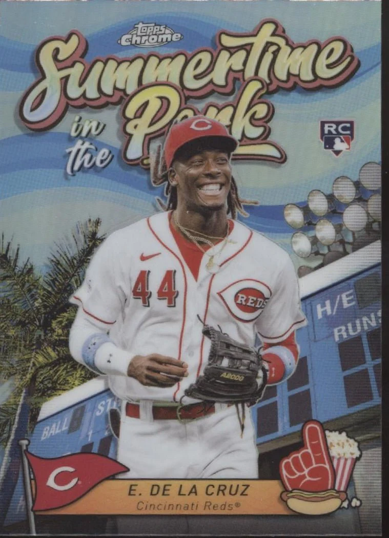 Elly De La Cruz 2024 Topps Chrome Sumertime in the Park Refractor RC #SITP-4 #1