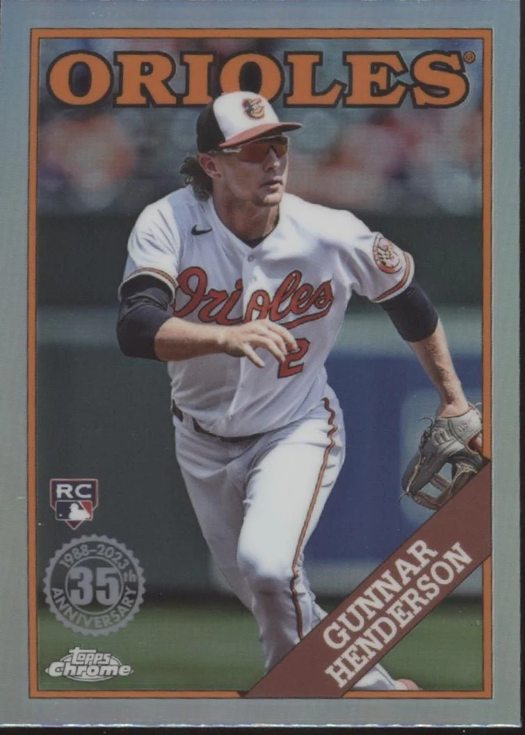 Gunnar Henderson 2023 Topps Chrome Refractor RC #88CU-8
