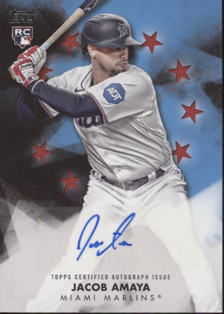 Jacob Amaya 2024 Topps Stars Red RC Auto 10/25 #BSA-JA