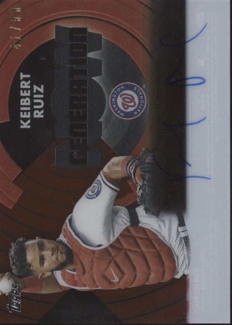 Keibert Ruiz 2022 Topps Clearly Generation Now Auto 41/50 #GNA-RUI