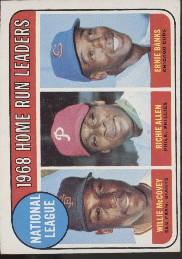 342-mccovey-allen-banks-1969-topps-home-run-leaders-6-vg-2-1.webp McCovey / Allen / Banks 1969 Topps Home Run Leaders #6 VG #2