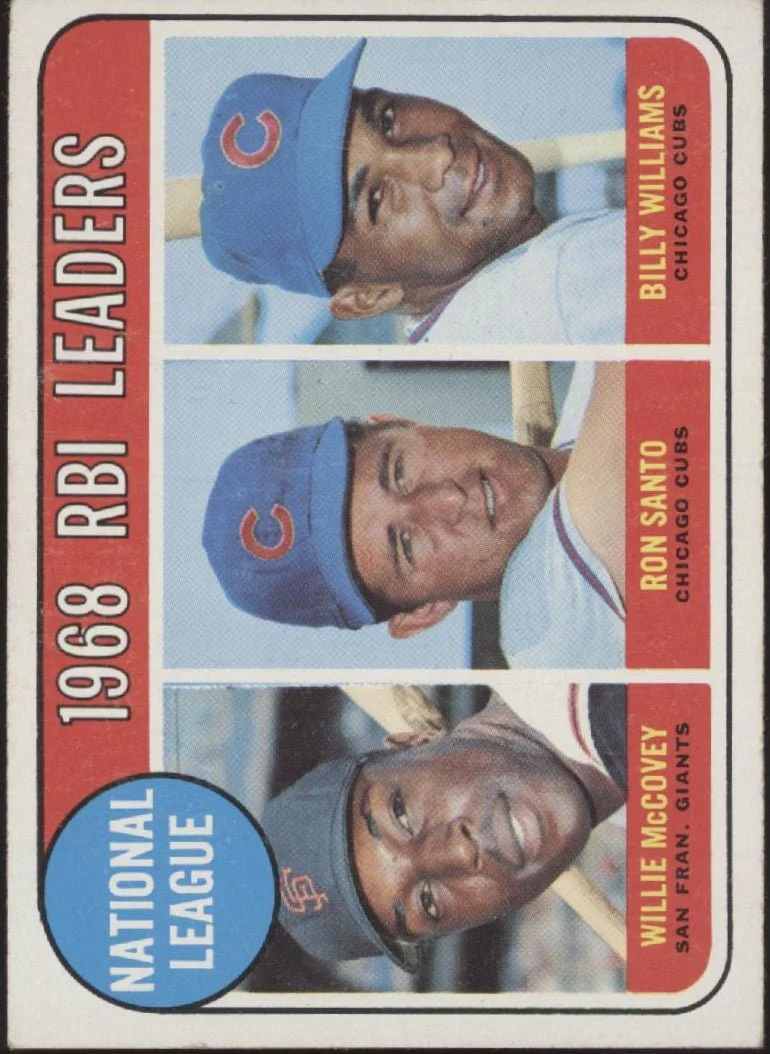 McCovey / Santo / Williams 1969 Topps RBI Leaders #4 VG #1
