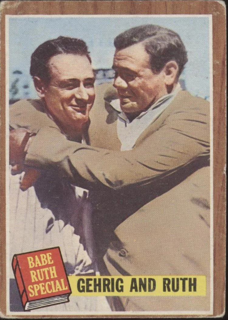 Gehrig & Ruth 1960 Topps #140 New York Yankees VG