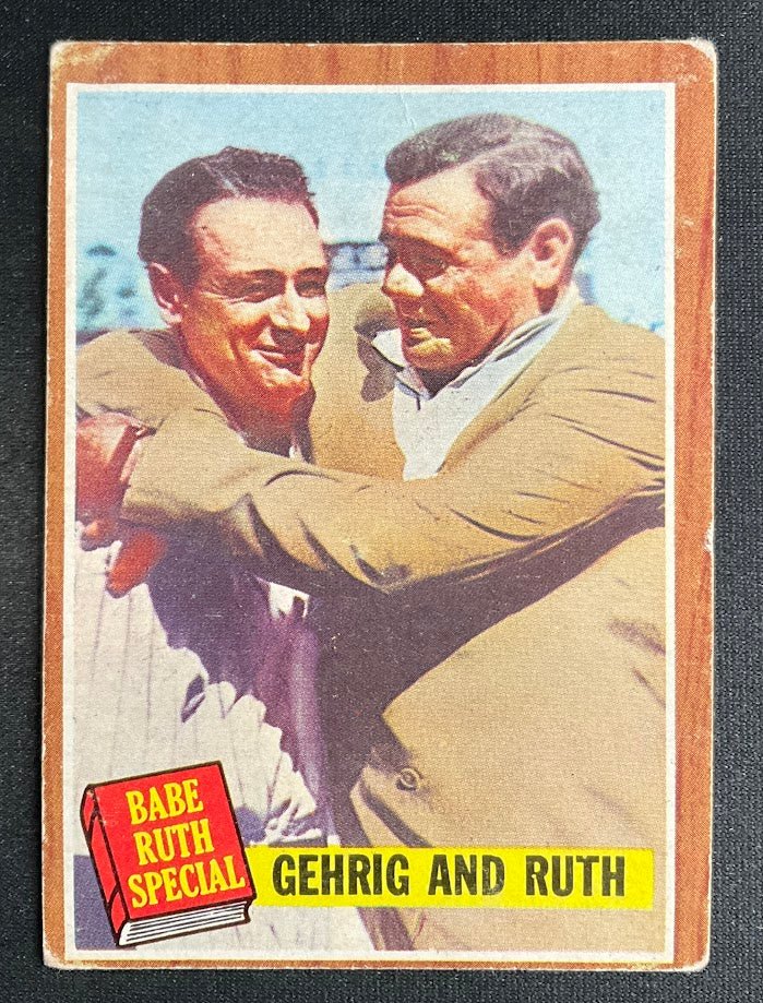 Gehrig & Ruth 1960 Topps #140 New York Yankees VG