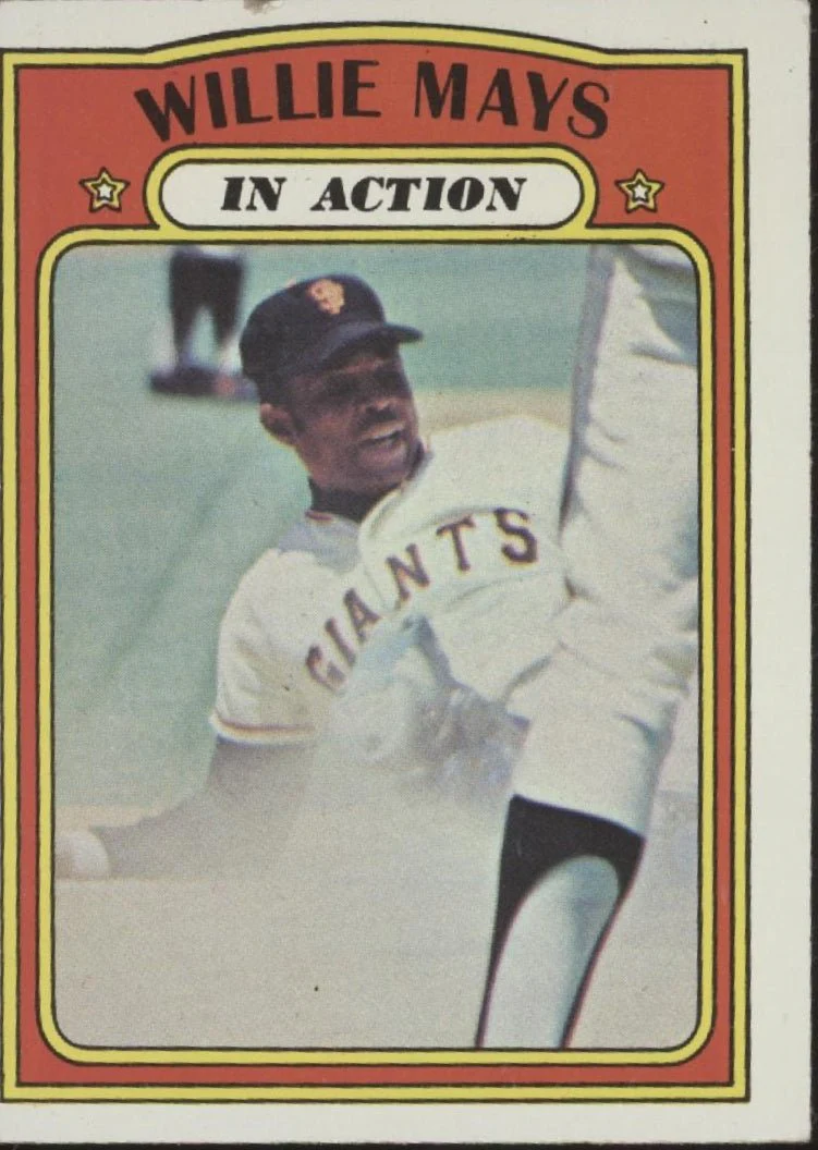 Willie Mays 1972 Topps In Action #50 VG-EX #1