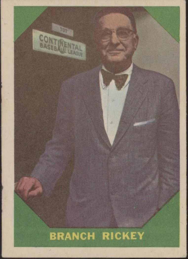 Branch Rickey 1960 Fleer Greats #55 EX-NM