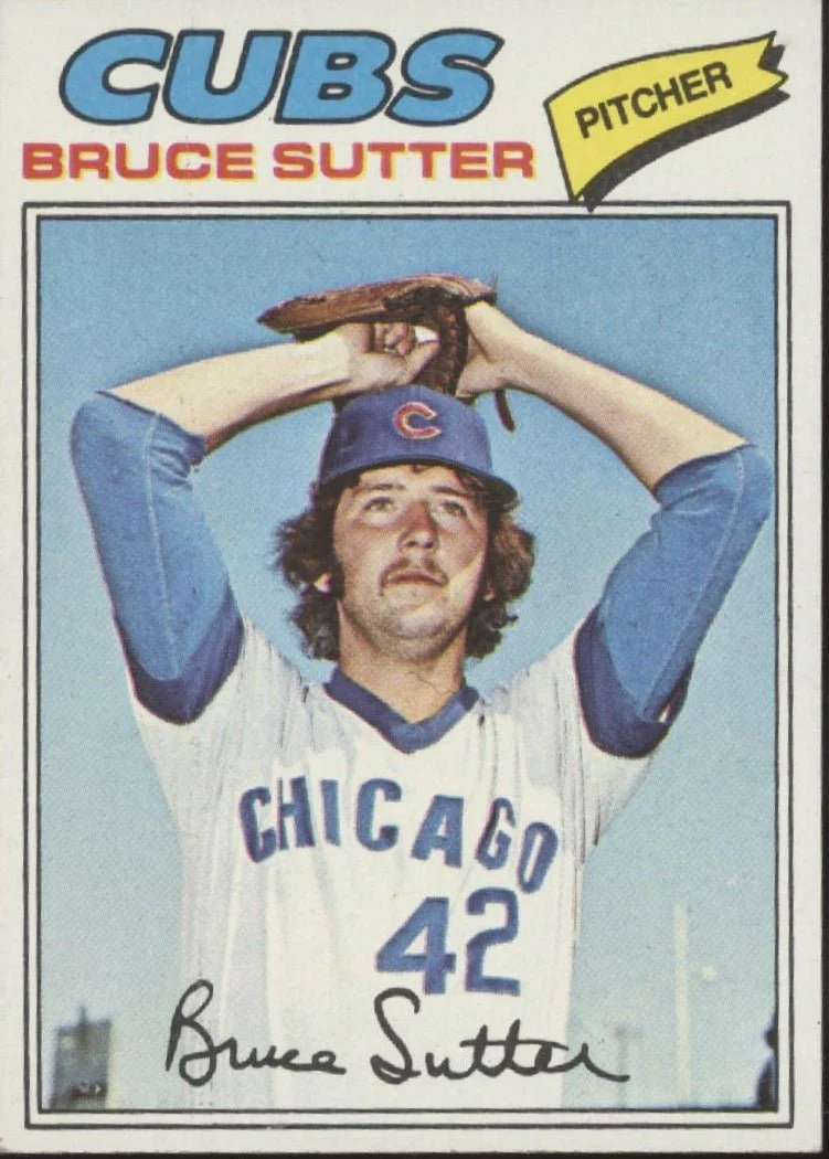 Bruce Sutter 1977 Topps RC #144 Chicago Cubs EX #2