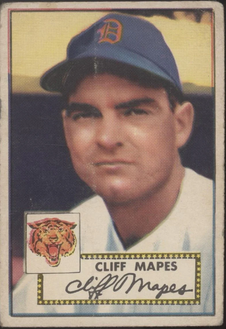 Cliff Mapes 1952 Topps #103 Detroit Tigers GD