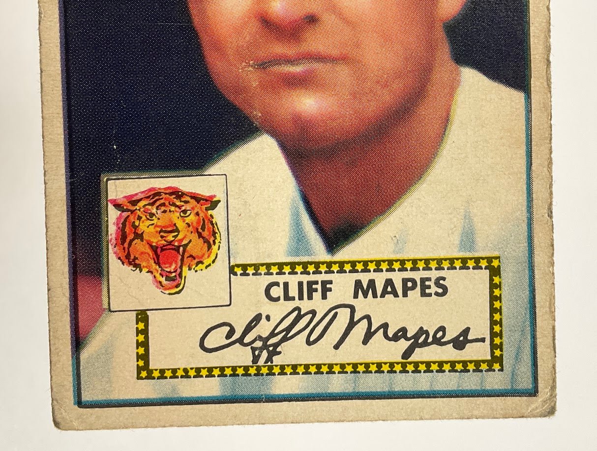 Cliff Mapes 1952 Topps #103 Detroit Tigers GD