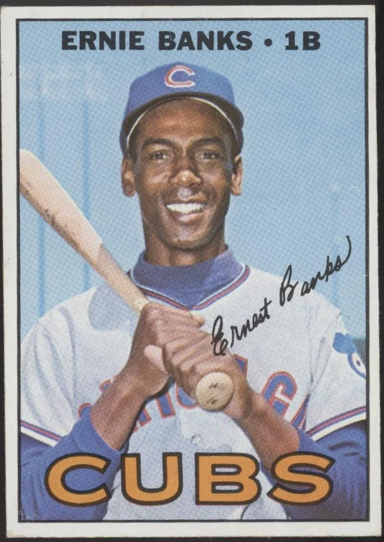 Ernie Banks 1967 Topps #215 Chicago Cubs VG-EX