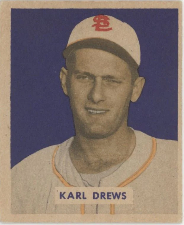 375-karl-drews-1949-bowman-rc-188-st.-louis-browns-vg-ex-1.webp Karl Drews 1949 Bowman RC #188 St. Louis Browns VG-EX
