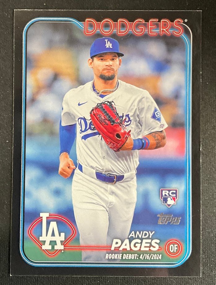 Andy Pages 2024 Topps Update Series Black Border RC 27/74 #US108