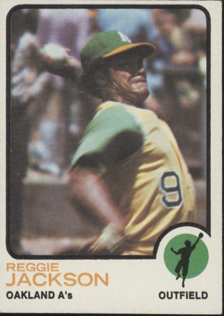 Reggie Jackson 1973 Topps #225 Oakland Athletics VG