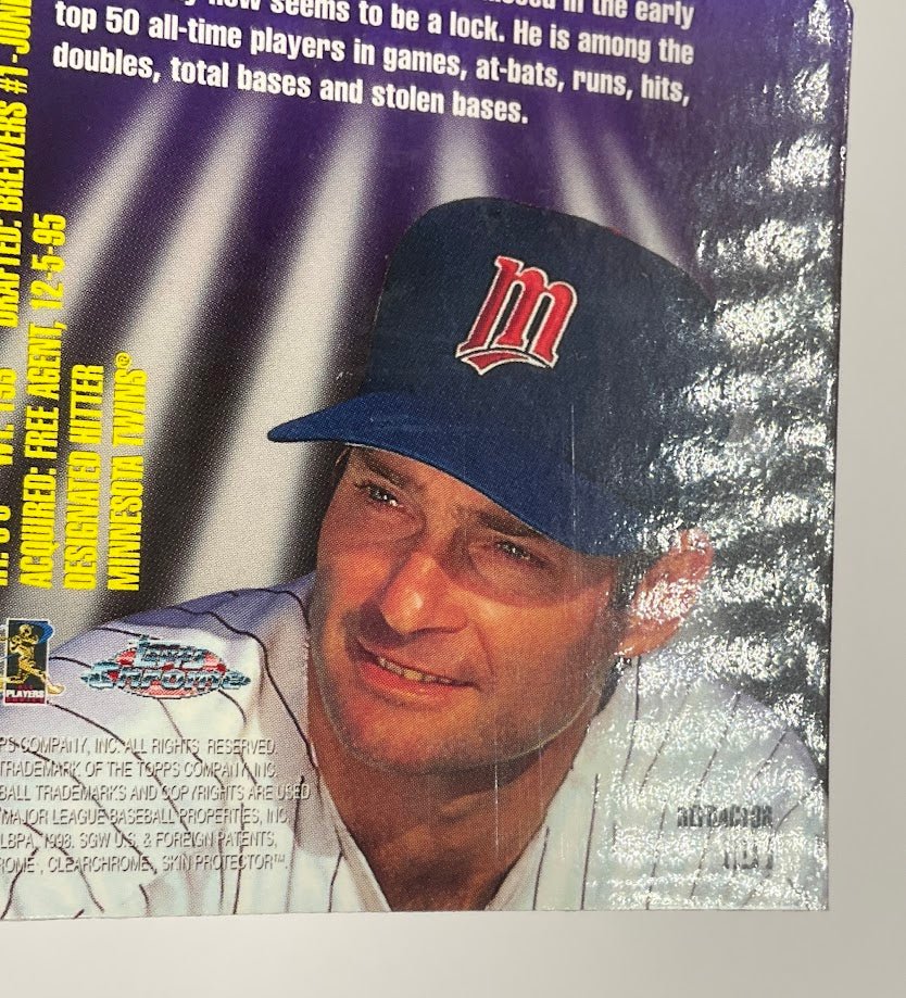 Paul Molitor 1998 Topps Chrome Hall Bound Die-Cut Refractor #HB1 #2