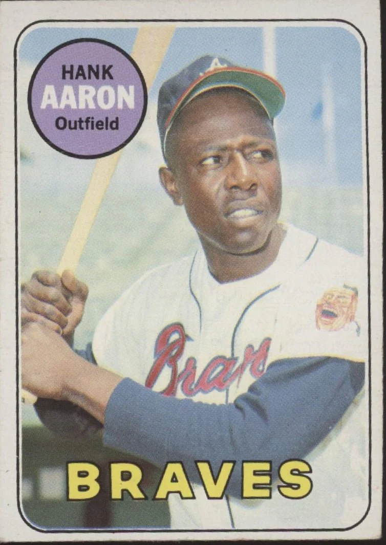 Hank Aaron 1969 Topps #100 Atlanta Braves VG-EX