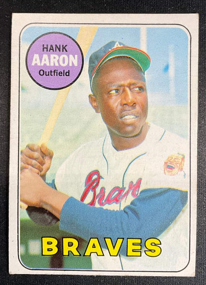 Hank Aaron 1969 Topps #100 Atlanta Braves VG-EX