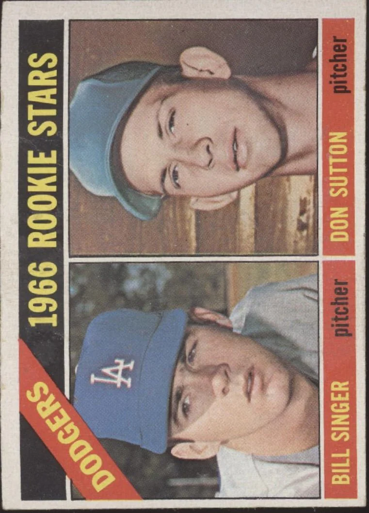 399-bill-singer-don-sutton-1966-topps-rookie-stars-rc-288-ex-1.webp Bill Singer / Don Sutton 1966 Topps Rookie Stars RC #288 EX