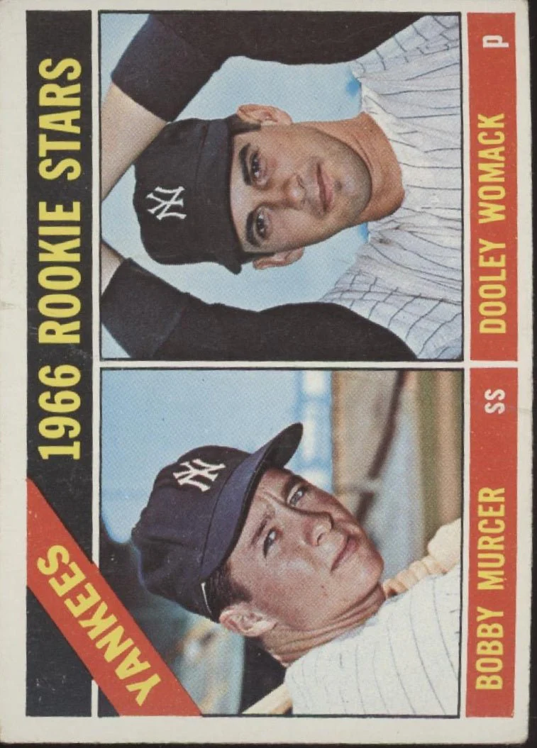 Bobby Murcer / Dooley Womack 1966 Topps Rookie Stars RC #469 VG-EX