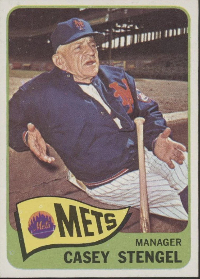 Casey Stengel 1965 Topps #187 New York Mets EX
