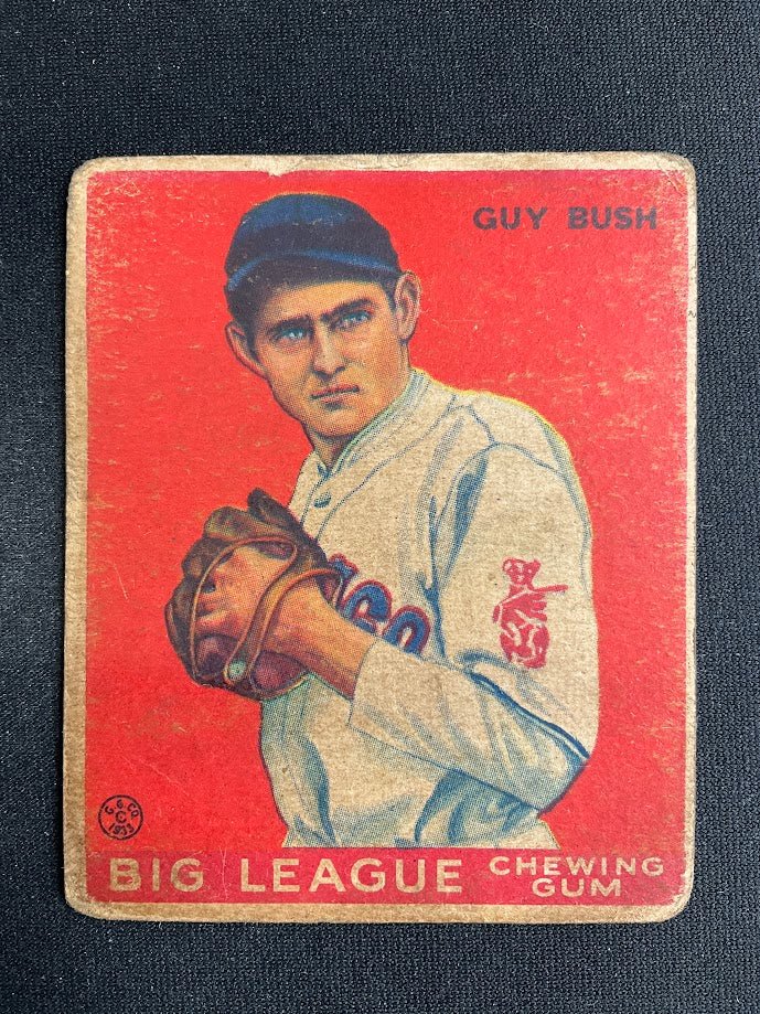 Guy Bush 1933 Goudey RC #67 Chicago Cubs GD