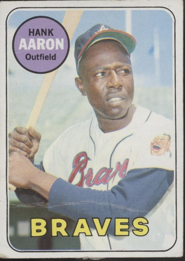 Hank Aaron 1969 Topps #100 Atlanta Braves PR
