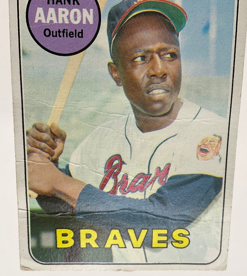 Hank Aaron 1969 Topps #100 Atlanta Braves PR