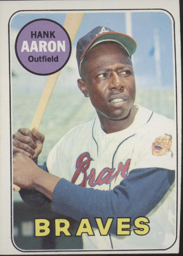 Hank Aaron 1969 Topps #100 Atlanta Braves GD #1