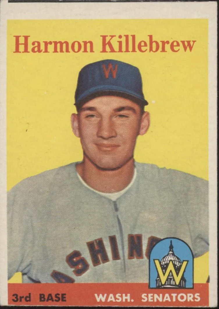 Harmon Killebrew 1958 Topps #288 Washington Senators VG-EX